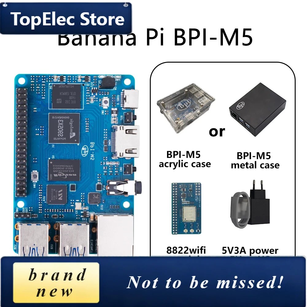 Banana Pi Bpi-M5 - طقم TopElec Banana PI BPI-M5 مع