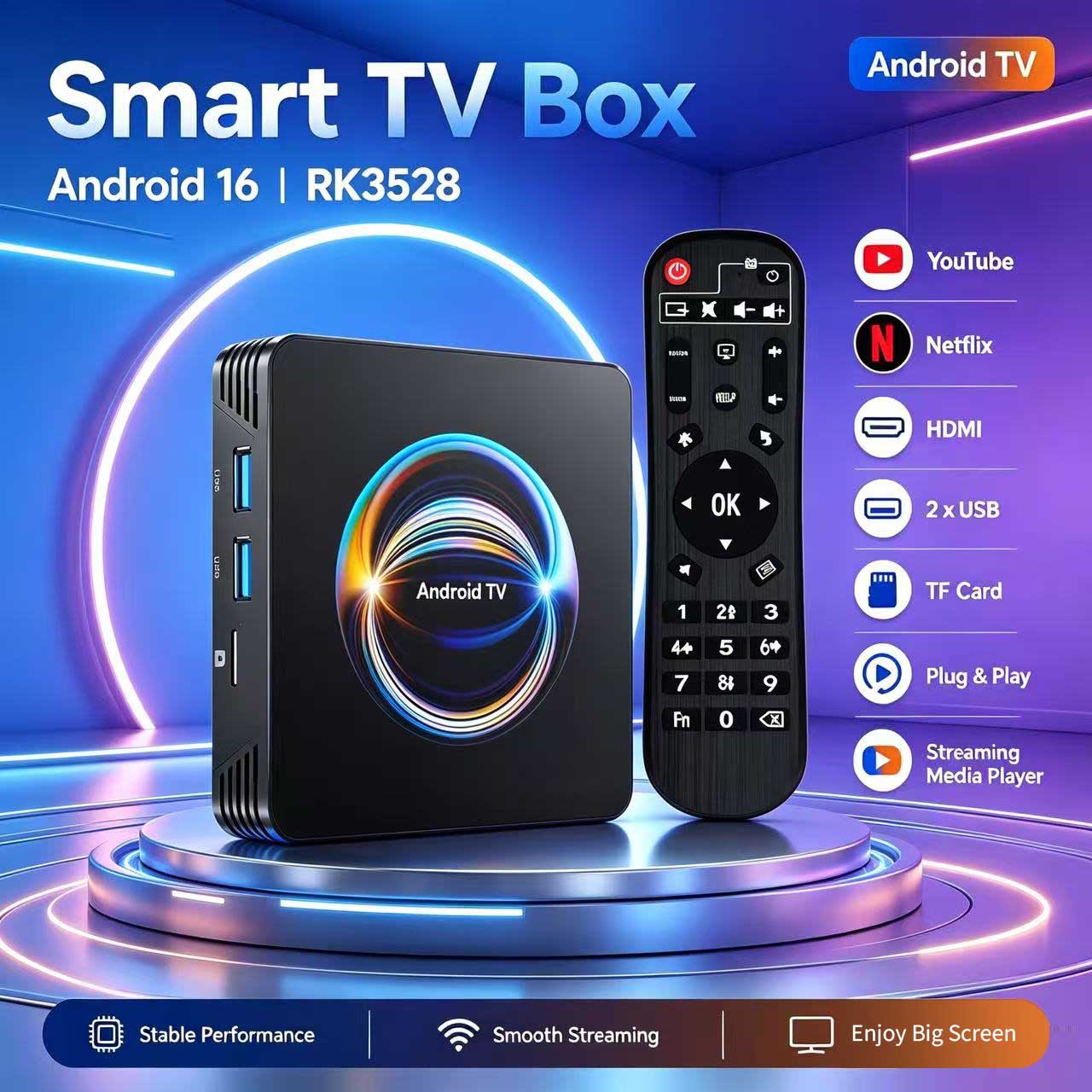 Khadas Vim4 8Gb - جهاز استقبال تلفزيوني أندرويد 16 X66
