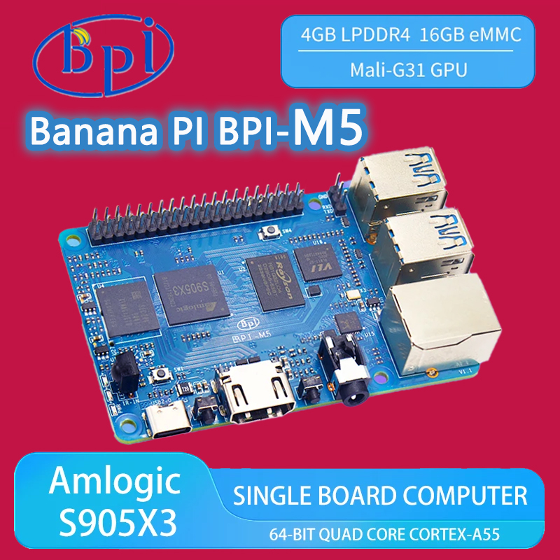Banana PI BPI-M5 Amlogic S905X - مراجعة Banana Pi Bpi-M5 وسعره